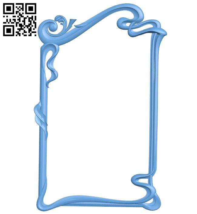 Picture frame or mirror A005811 download free stl files 3d model for CNC wood carving