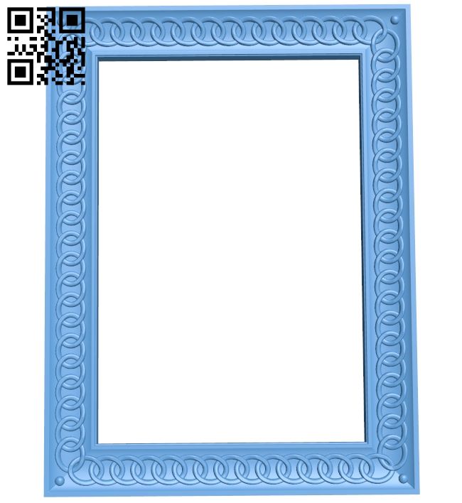 Picture frame or mirror A005816 download free stl files 3d model for CNC wood carving