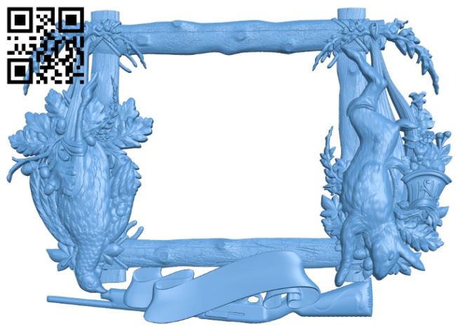 Picture frame or mirror A005817 download free stl files 3d model for CNC wood carving
