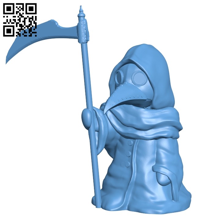 Plague doctor kijai design B008742 file obj free download 3D Model for CNC and 3d printer