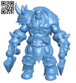 Rexxar – game dota B008718 file obj free download 3D Model for CNC and 3d printer