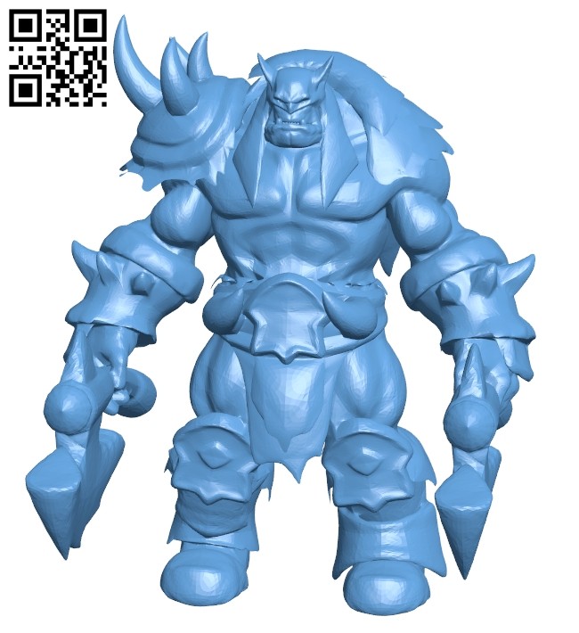 Rexxar - game dota B008718 file obj free download 3D Model for CNC and 3d printer
