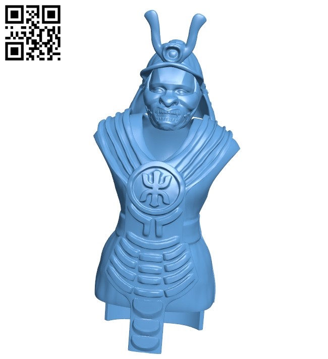 Samurai Upper Body Armour for Articulated Figure B008806 file obj free download 3D Model for CNC and 3d printer