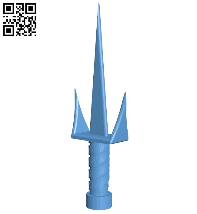 Short knife B008868 file obj free download 3D Model for CNC and 3d printer
