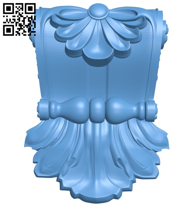 Top of the column A005718 download free stl files 3d model for CNC wood carving