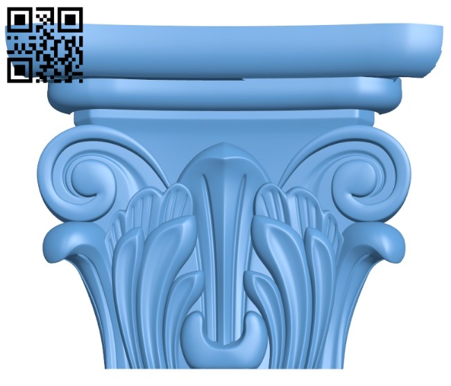Top of the column A005720 download free stl files 3d model for CNC wood carving