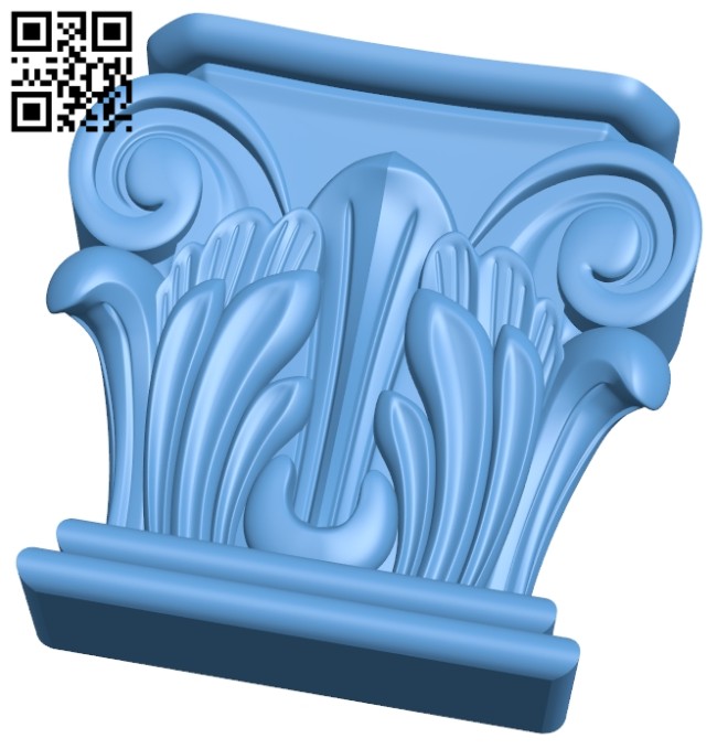 Top of the column A005721 download free stl files 3d model for CNC wood carving
