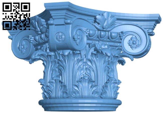 Top of the column A005783 download free stl files 3d model for CNC wood carving