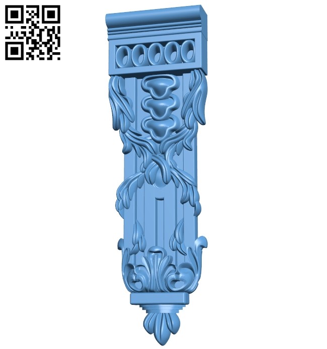 Top of the column A005786 download free stl files 3d model for CNC wood carving