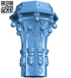 Top of the column A005787 download free stl files 3d model for CNC wood carving