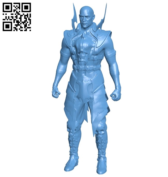 Warrior - man B008700 file stl free download 3D Model for CNC and 3d printer