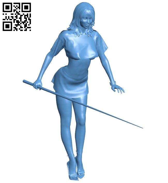 Women play bida B008717 file obj free download 3D Model for CNC and 3d printer