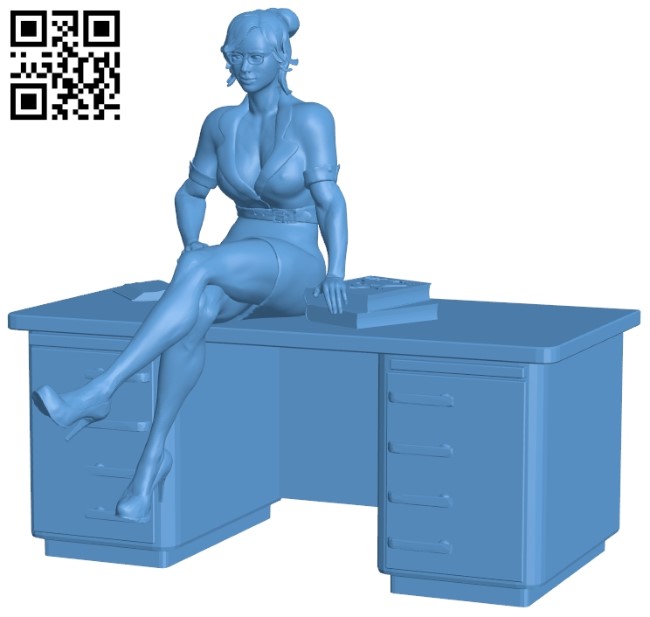 Women - teacher B008861 file obj free download 3D Model for CNC and 3d printer