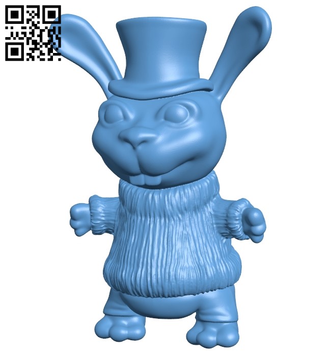 Zaya - rabbit B008887 file obj free download 3D Model for CNC and 3d printer