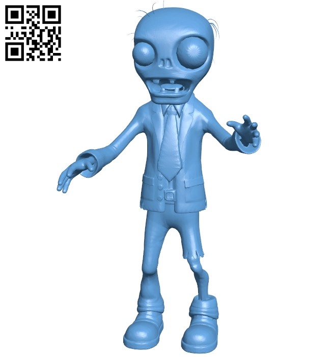 Zombie Plants vs Zombies 3D model 3D printable