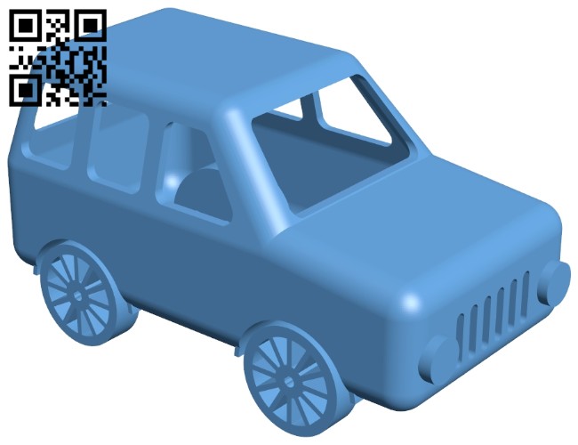 jeep car B008842 file obj free download 3D Model for CNC and 3d printer