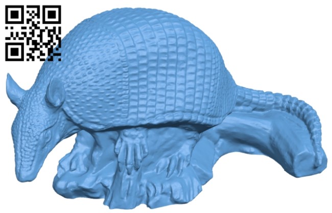 Armadillo B009033 file obj free download 3D Model for CNC and 3d printer