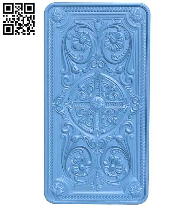 Door pattern A005905 download free stl files 3d model for CNC wood carving