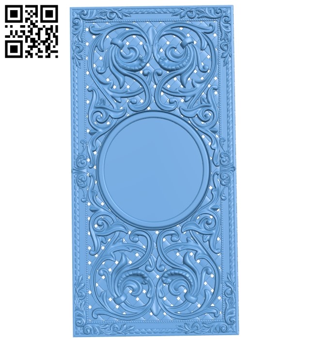 Door pattern A005963 download free stl files 3d model for CNC wood carving
