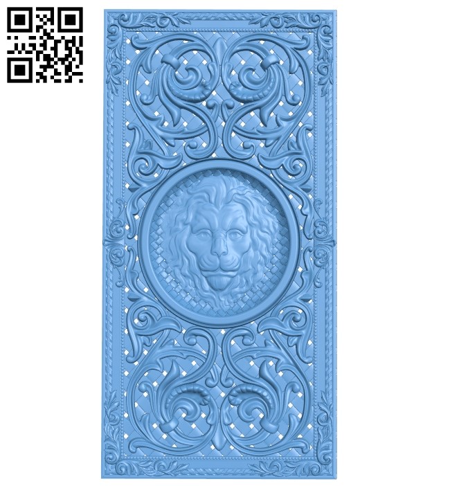 Door pattern A005964 download free stl files 3d model for CNC wood carving