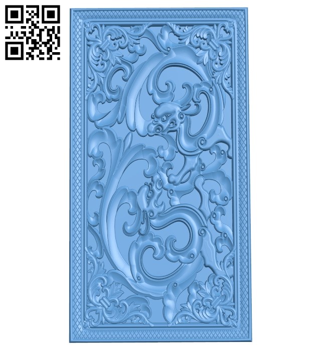 Door pattern A005969 download free stl files 3d model for CNC wood carving