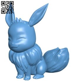 Eevee – Pokemon B008965 file obj free download 3D Model for CNC and 3d printer