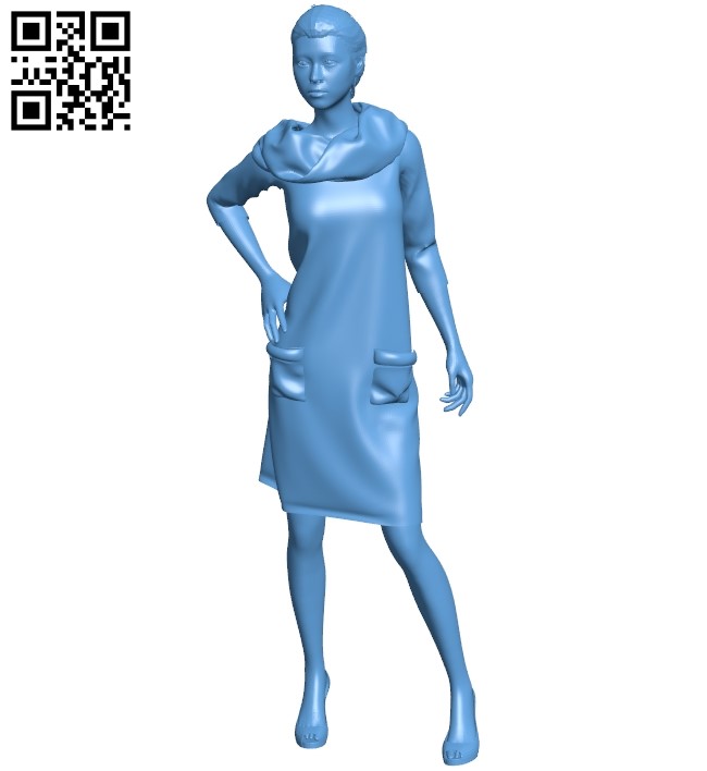 Elegant woman B008974 file obj free download 3D Model for CNC and 3d printer