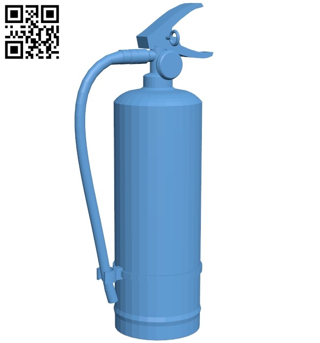 Fire Extinguisher B008943 file obj free download 3D Model for CNC and 3d printer