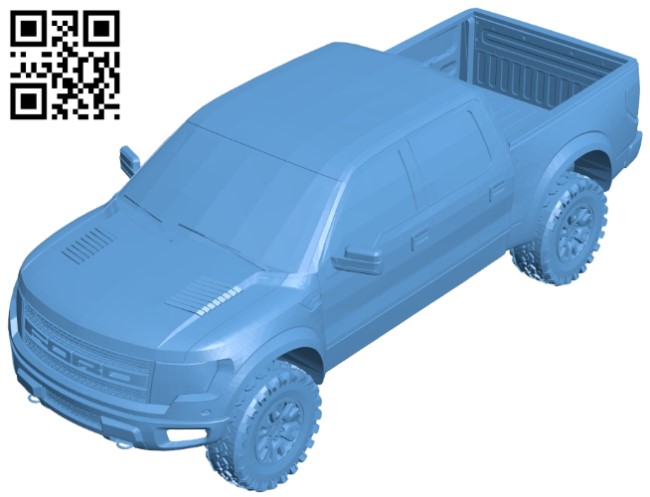 Ford raptor car B008959 file obj free download 3D Model for CNC and 3d printer