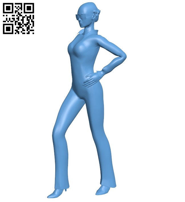 Girl B008921 file obj free download 3D Model for CNC and 3d printer