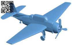 Grumman TBF – aircraft B009022 file obj free download 3D Model for CNC and 3d printer