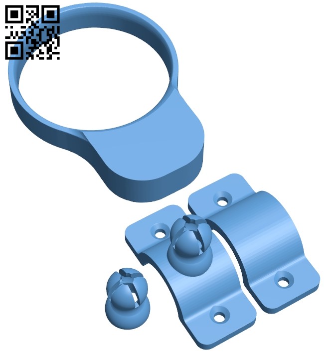 Hack access handy holder B009006 file obj free download 3D Model for CNC and 3d printer