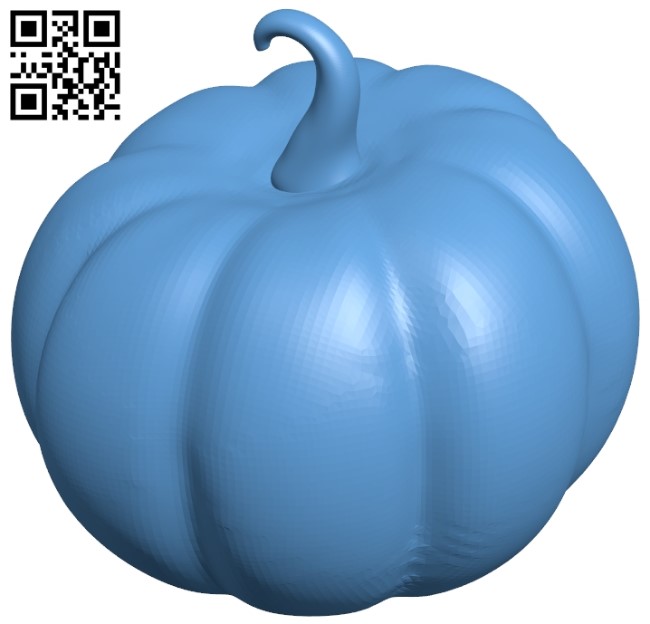 Halloween Pumpkin pumpkin B009016 file obj free download 3D Model for CNC and 3d printer