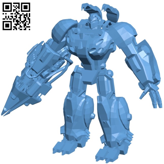 Hard shell - robot B008952 file obj free download 3D Model for CNC and 3d printer