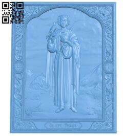 Icon of the Holy Martyr Tryphon A005932 download free stl files 3d model for CNC wood carving