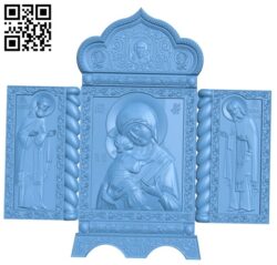 Iconostasis Icon A005936 download free stl files 3d model for CNC wood carving