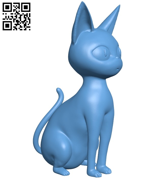 Jiji CAT - Kiki's delivery service B009008 file obj free download 3D Model for CNC and 3d printer