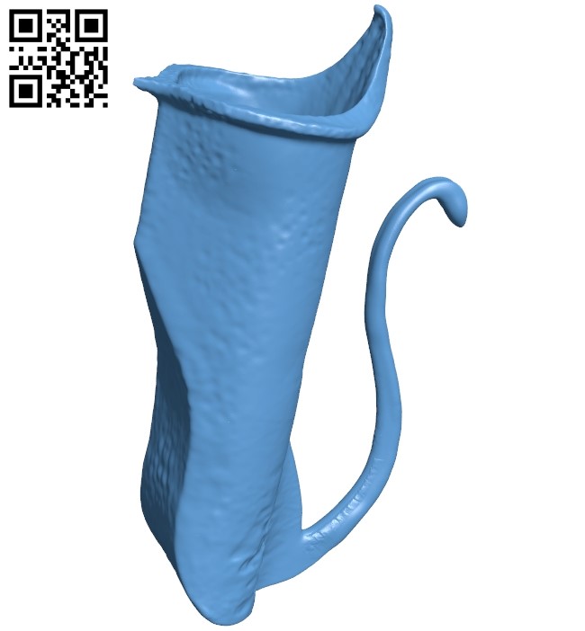 Jurassic pitcher plant B008949 file obj free download 3D Model for CNC and 3d printer
