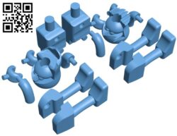 K’NEX Custom Dolls B008929 file obj free download 3D Model for CNC and 3d printer
