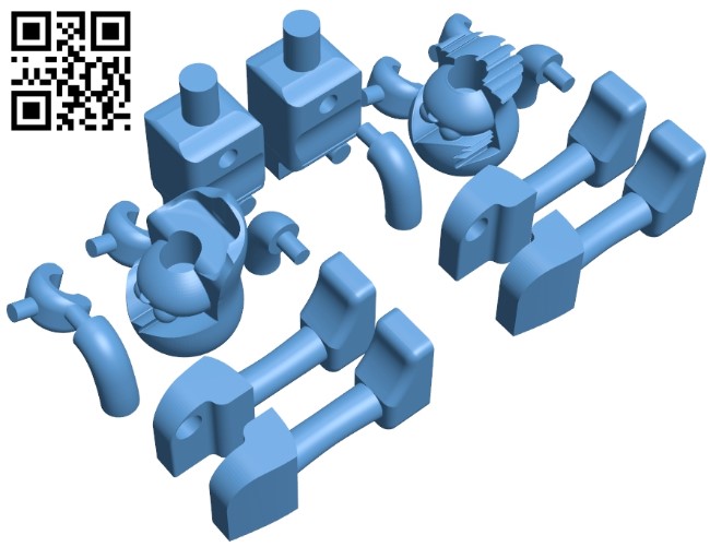 K'NEX Custom Dolls B008929 file obj free download 3D Model for CNC and 3d printer