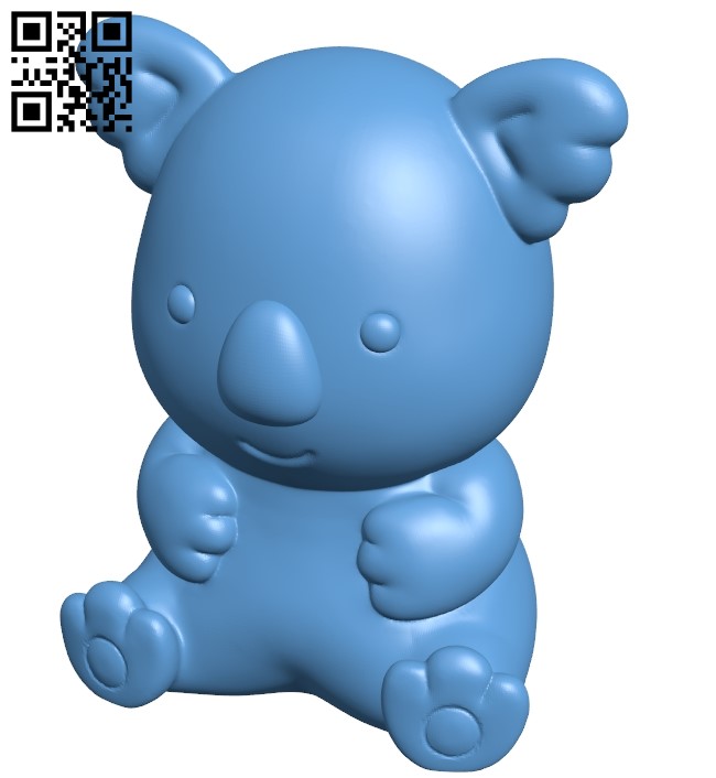 Koala - Koala's march B008969 file obj free download 3D Model for CNC and 3d printer