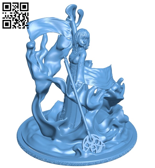 Miss yuna kijaidesign B008983 file obj free download 3D Model for CNC and 3d printer