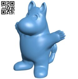 Moomin B008956 file obj free download 3D Model for CNC and 3d printer