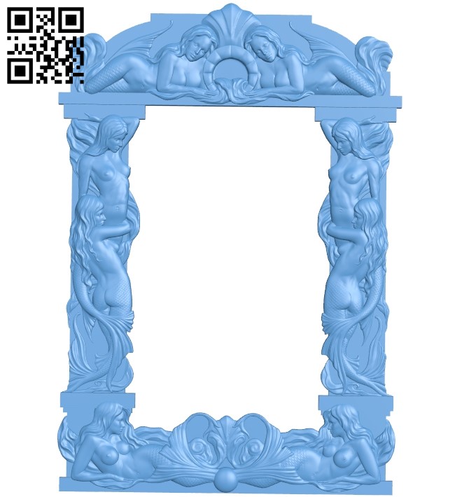 Picture frame or mirror A005911 download free stl files 3d model for CNC wood carving