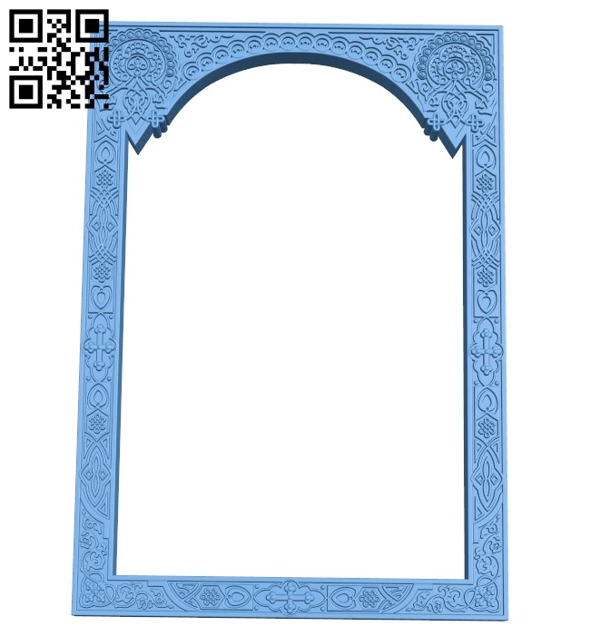 Picture frame or mirror A005913 download free stl files 3d model for CNC wood carving