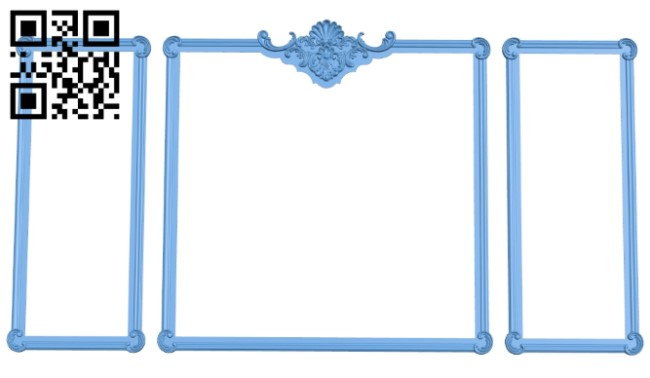 Picture frame or mirror A005914 download free stl files 3d model for CNC wood carving