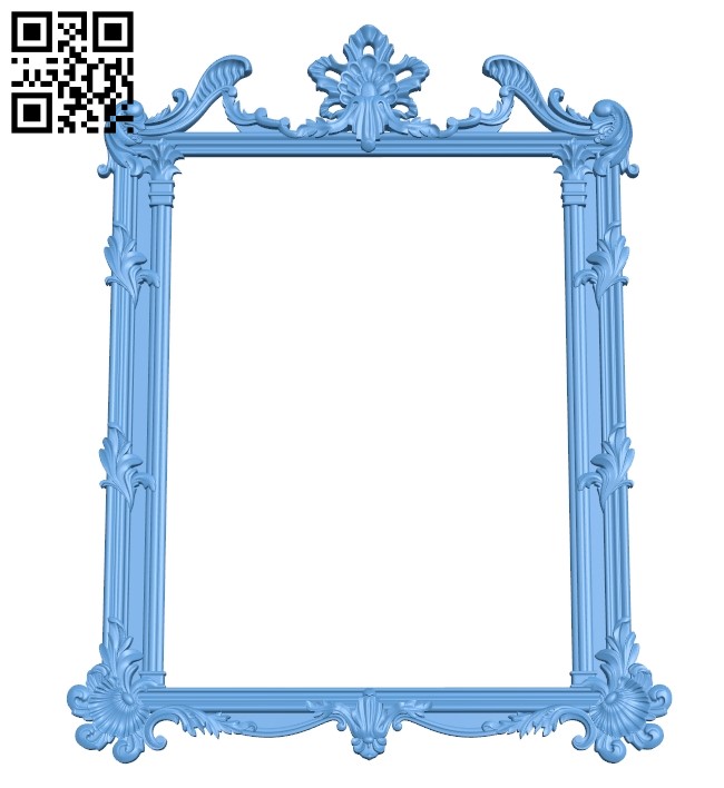 Picture frame or mirror A005915 download free stl files 3d model for CNC wood carving