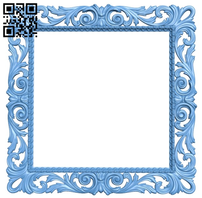 Picture frame or mirror A005916 download free stl files 3d model for CNC wood carving