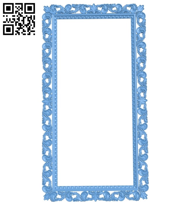 Picture frame or mirror A005918 download free stl files 3d model for CNC wood carving