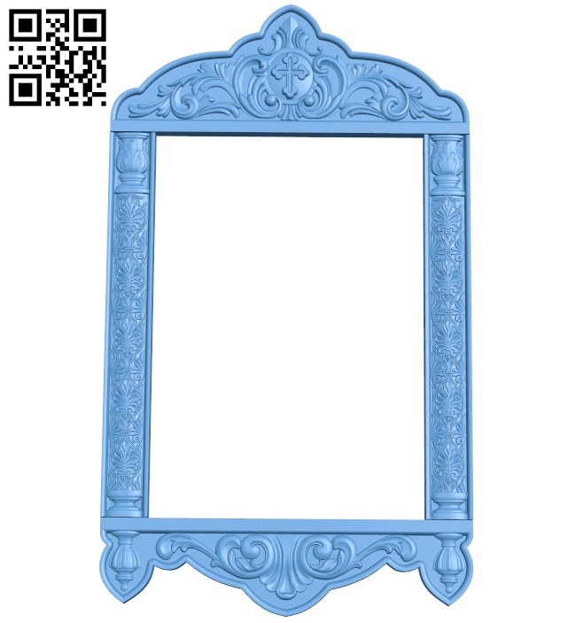 Picture frame or mirror A005919 download free stl files 3d model for CNC wood carving